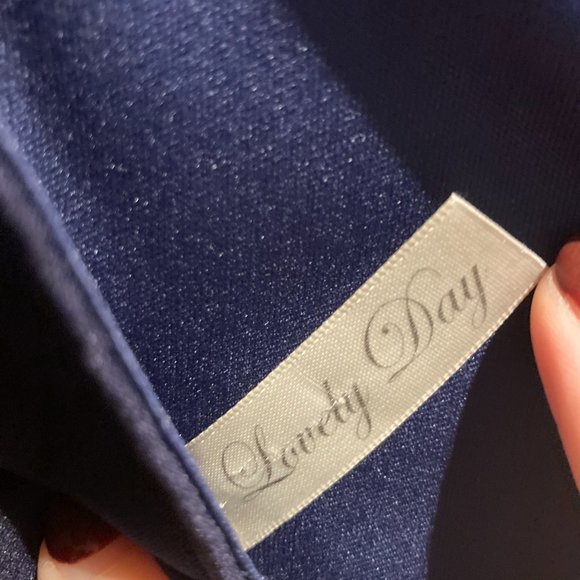 Lovely Day Navy peplum dress Size Medium Navy - Picture 4 of 6